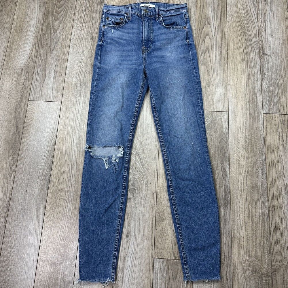 GRLFRND Jeans Women's Size 26 Medium Wash Kendall High Rise Stretch Skinny Denim